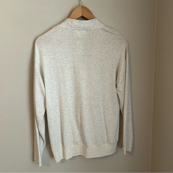 NWT, Soma Wknd Softlite Crisscross Long Sleeve Top in Heather Crystal, Small - Picture 7 of 9